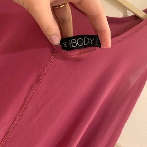 Sheer pink active tank